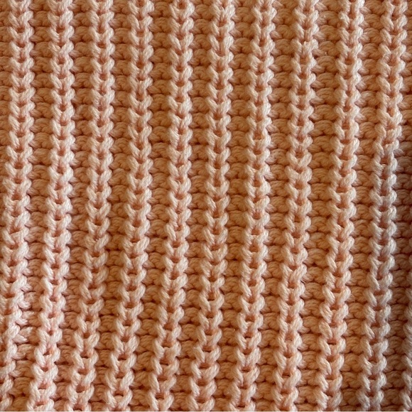 J. CREW Women’s Woven Knit Pale Pink Long Sleeve Turtleneck Sweater Size XS - Picture 9 of 9